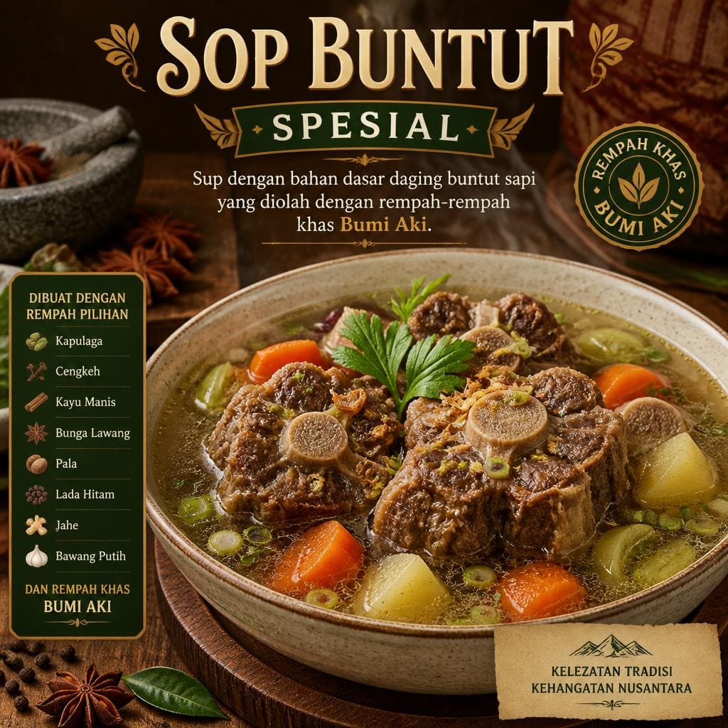 Sop Buntut Spesial di RM Bumi Aki